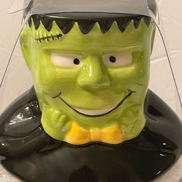 Halloween Mug “EEK” with Frankenstein Topper NEW Coffee Bar Collection - Picture 4 of 7